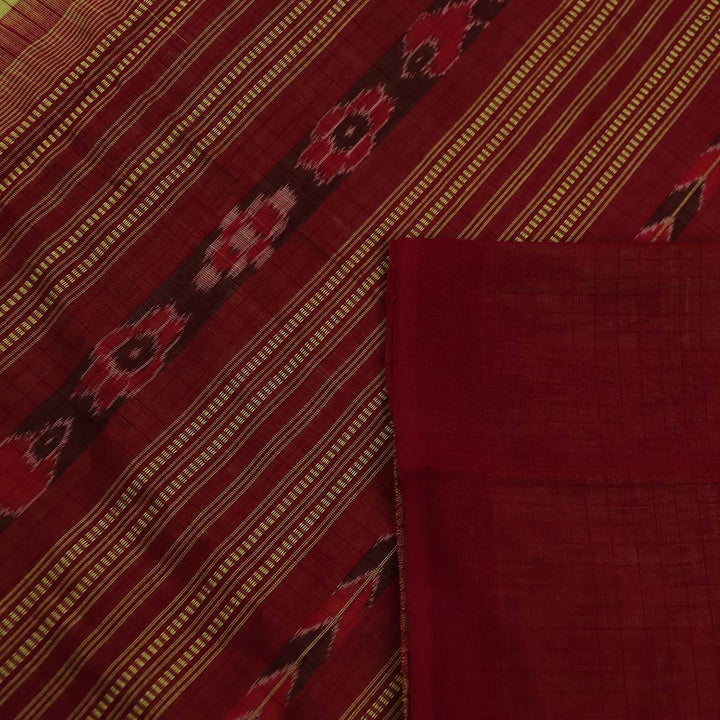 ହ୍ୟାଣ୍ଡଲୁମ୍ ସମ୍ବଲପୁରୀ କଟନ୍ ଇକକେଟ୍ ସାରି |