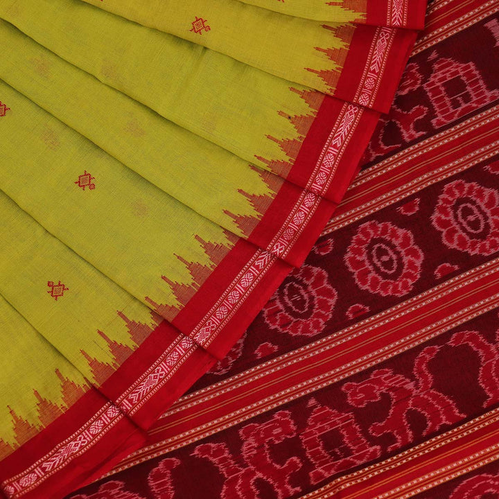 ହ୍ୟାଣ୍ଡଲୁମ୍ ସମ୍ବଲପୁରୀ କଟନ୍ ଇକକେଟ୍ ସାରି |