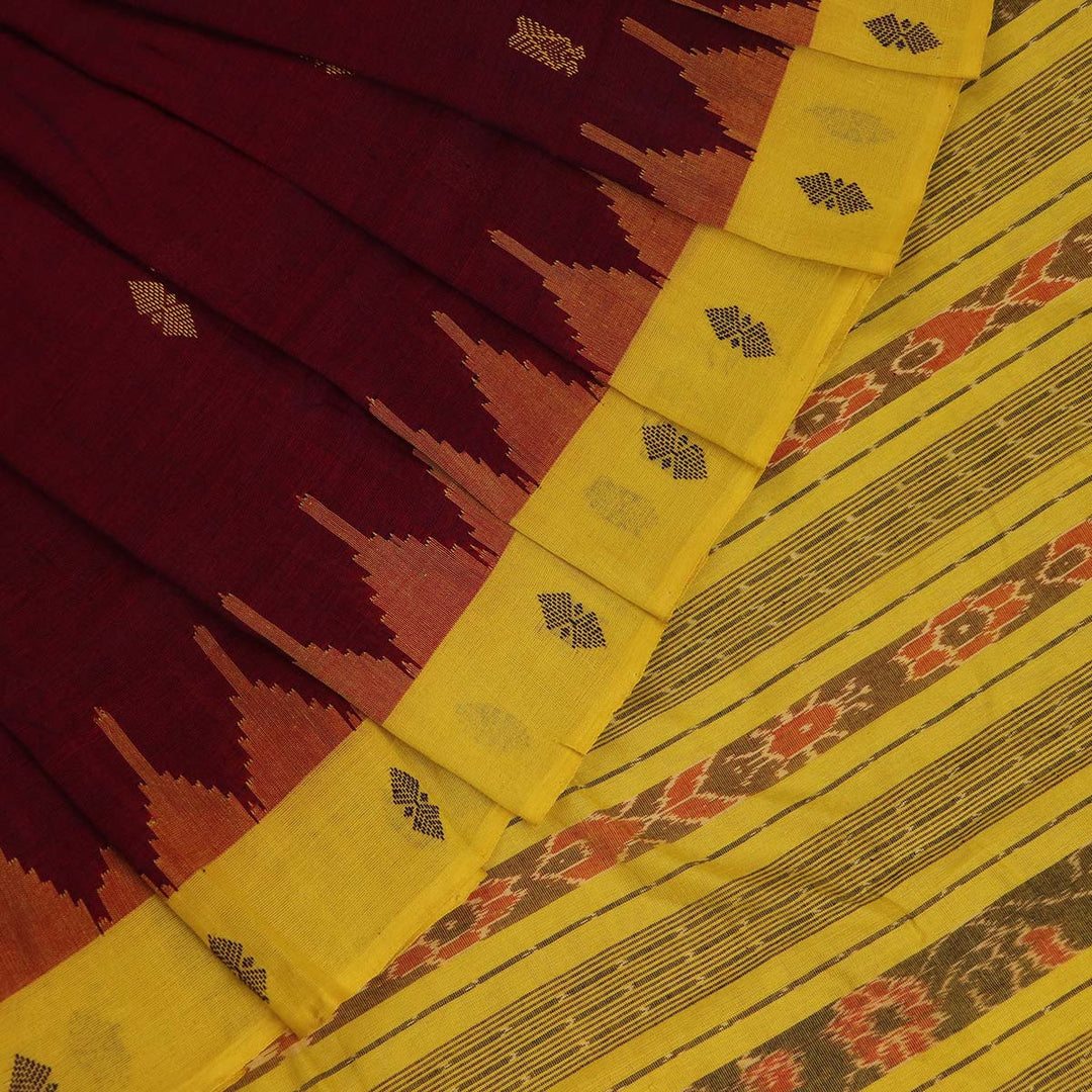 ହ୍ୟାଣ୍ଡଲୁମ୍ ସମ୍ବଲପୁରୀ କଟନ୍ ଇକକେଟ୍ ସାରି |