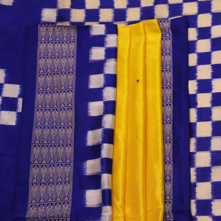 ସମ୍ବଲପୁରୀ ହ୍ୟାଣ୍ଡଲୁମ୍ ରେଶମ ସାରୀ - ବିଳାସପୂର୍ଣ୍ଣ ପାଟା |