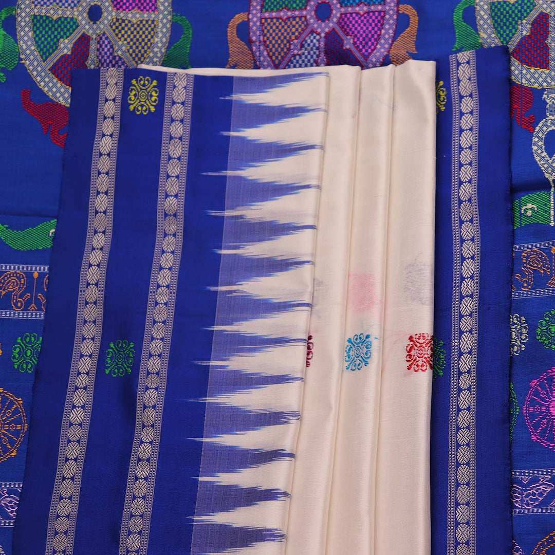 ସମ୍ବଲପୁରୀ ହ୍ୟାଣ୍ଡଲୁମ୍ ରେଶମ ସାରୀ - ବିଳାସପୂର୍ଣ୍ଣ ପାଟା |