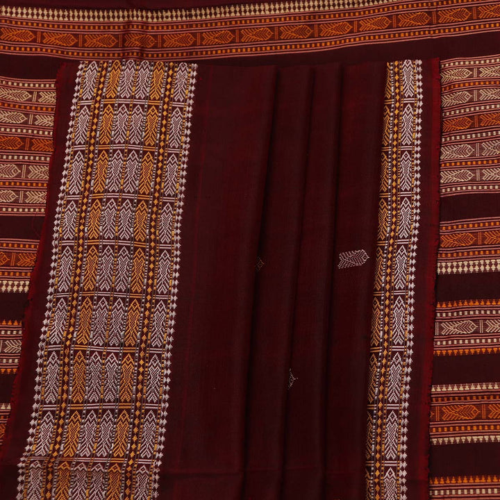 ସମ୍ବଲପୁରୀ ହ୍ୟାଣ୍ଡଲୁମ୍ ରେଶମ ସାରୀ - ବିଳାସପୂର୍ଣ୍ଣ ପାଟା |
