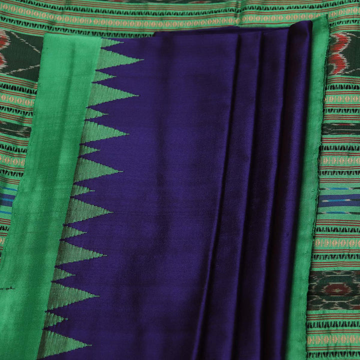 ସମ୍ବଲପୁରୀ ହ୍ୟାଣ୍ଡଲୁମ୍ ରେଶମ ସାରୀ - ବିଳାସପୂର୍ଣ୍ଣ ପାଟା |