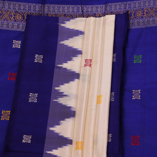 ସମ୍ବଲପୁରୀ ହ୍ୟାଣ୍ଡଲୁମ୍ ରେଶମ ସାରୀ - ବିଳାସପୂର୍ଣ୍ଣ ପାଟା |