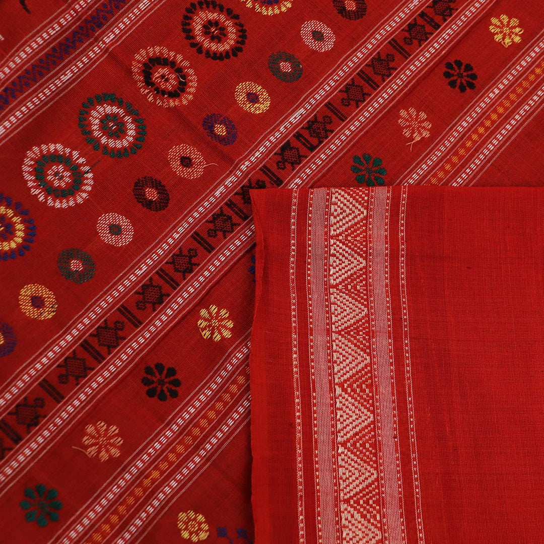 Handloom Dolabedi Cotton Ikat Saree