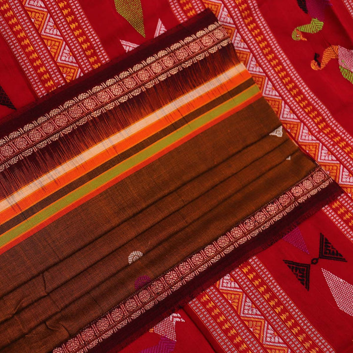 Handloom Sambalpuri Cotton Ikkat  Saree