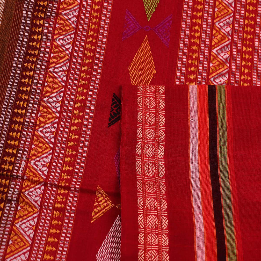 Handloom Sambalpuri Cotton Ikkat  Saree