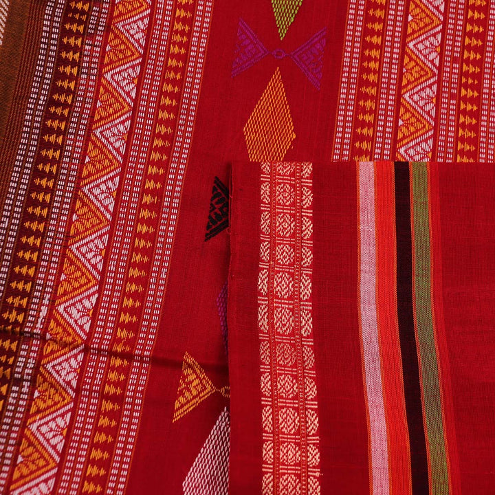 Handloom Sambalpuri Cotton Ikkat  Saree