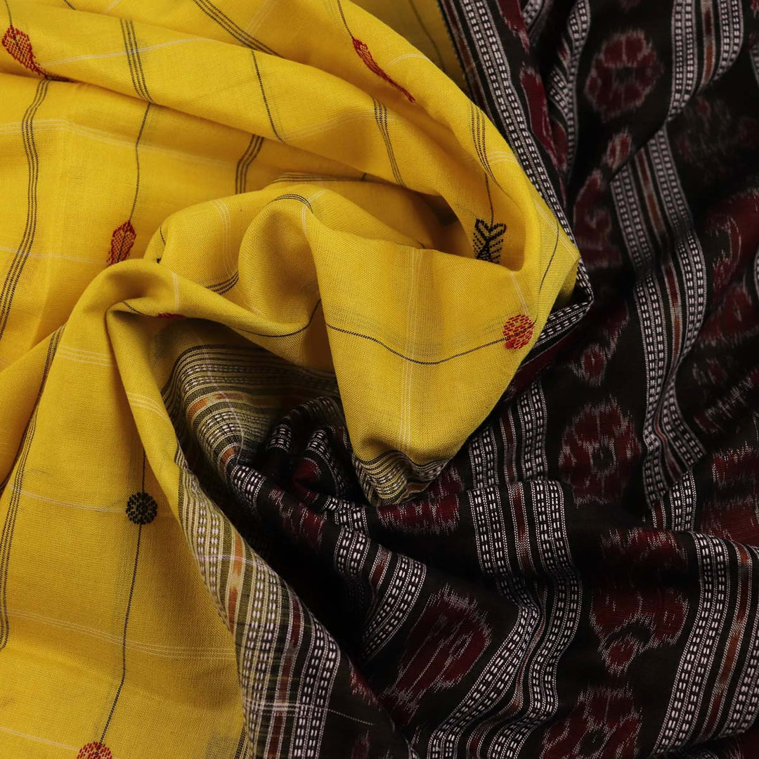 Handloom Sambalpuri Cotton Ikkat  Saree