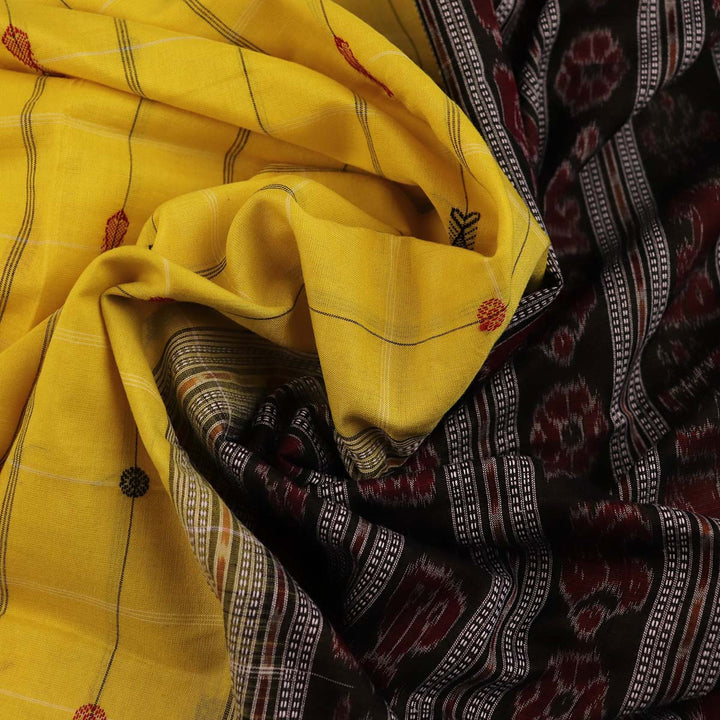 Handloom Sambalpuri Cotton Ikkat  Saree