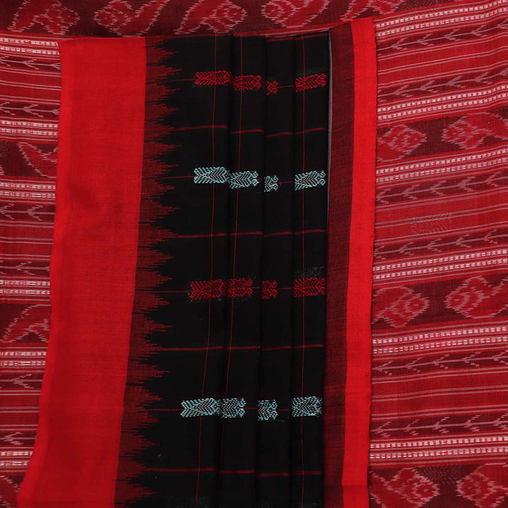 ହ୍ୟାଣ୍ଡଲୁମ୍ ସମ୍ବଲପୁରୀ କଟନ୍ ଇକକେଟ୍ ସାରି |