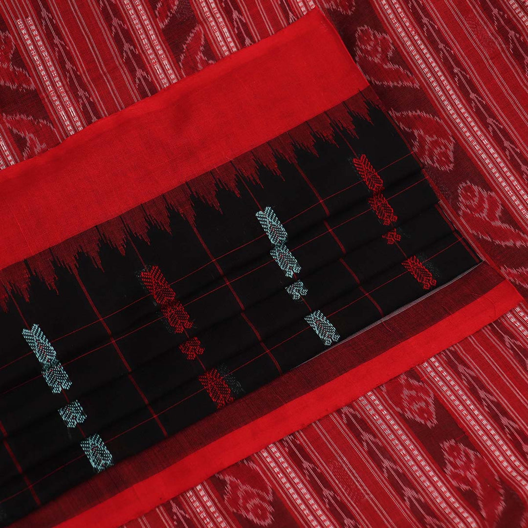 ହ୍ୟାଣ୍ଡଲୁମ୍ ସମ୍ବଲପୁରୀ କଟନ୍ ଇକକେଟ୍ ସାରି |