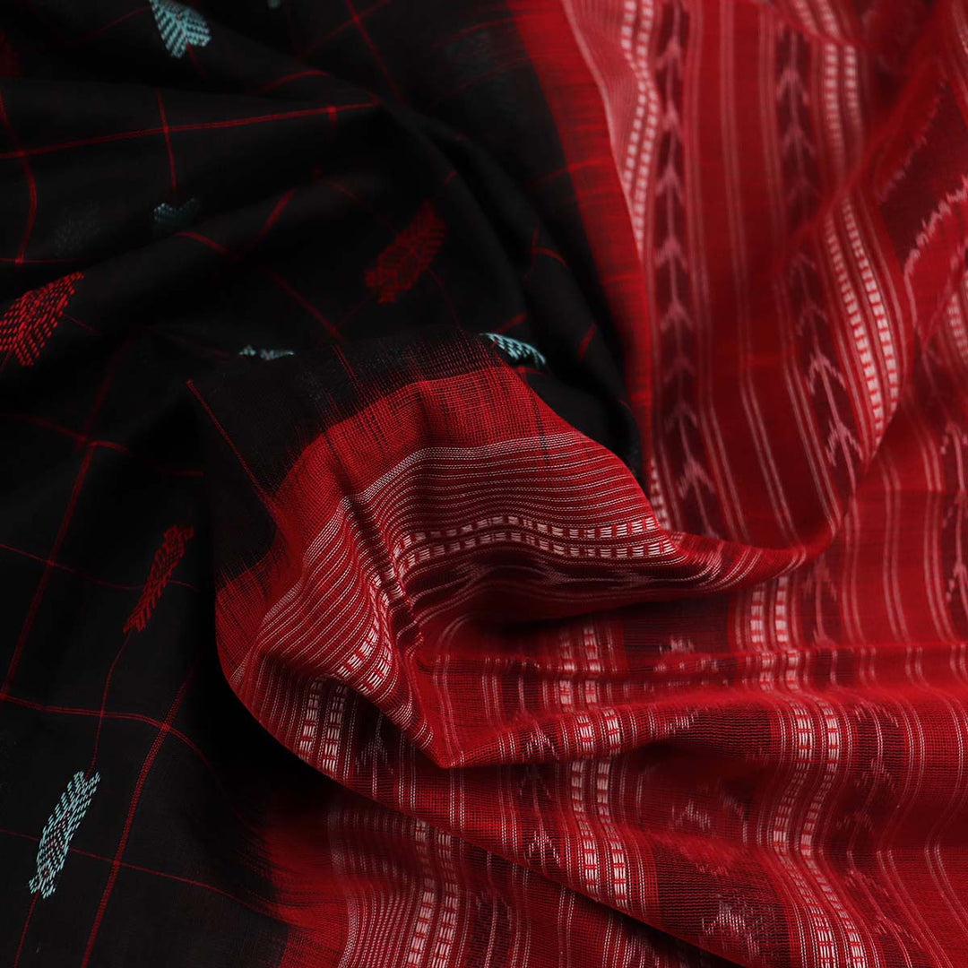 ହ୍ୟାଣ୍ଡଲୁମ୍ ସମ୍ବଲପୁରୀ କଟନ୍ ଇକକେଟ୍ ସାରି |