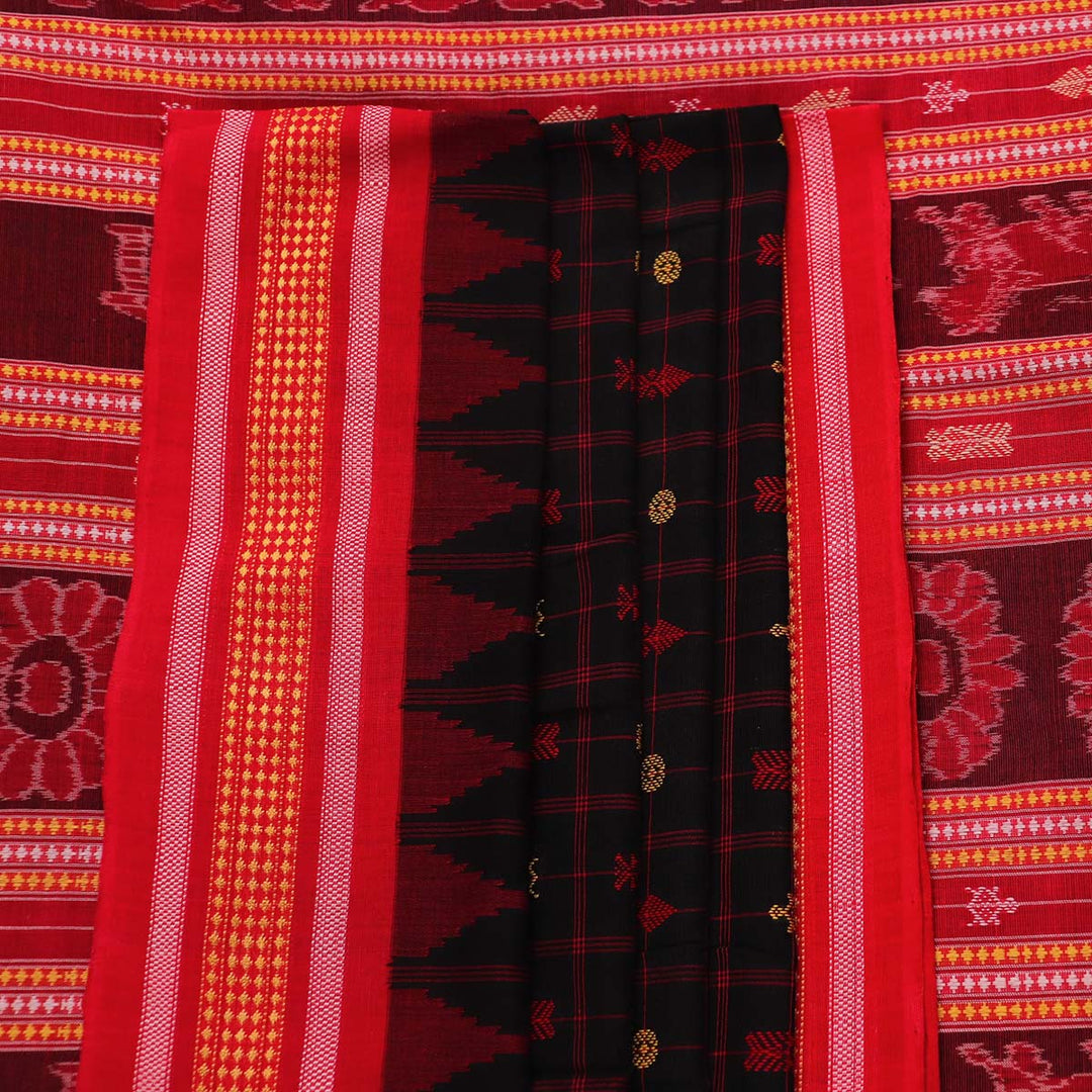 Handloom Sambalpuri Cotton Ikkat  Saree