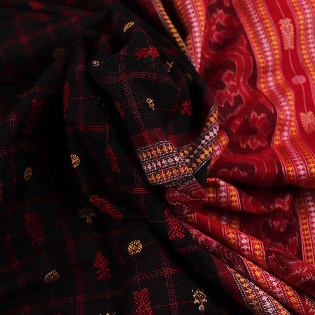 Handloom Sambalpuri Cotton Ikkat  Saree