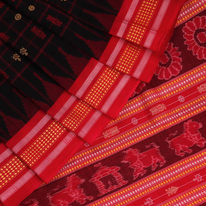 Handloom Sambalpuri Cotton Ikkat  Saree