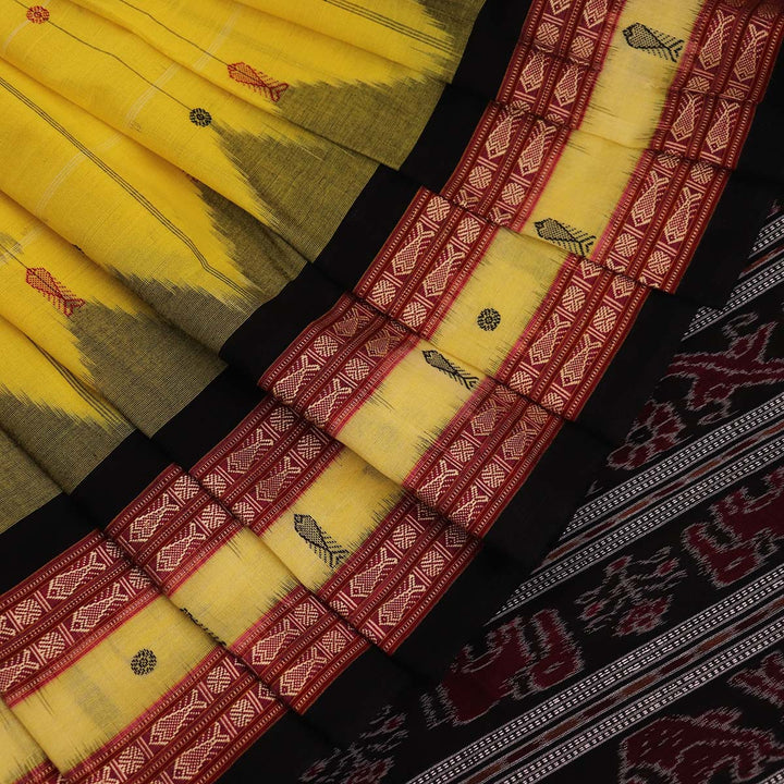Handloom Sambalpuri Cotton Ikkat  Saree