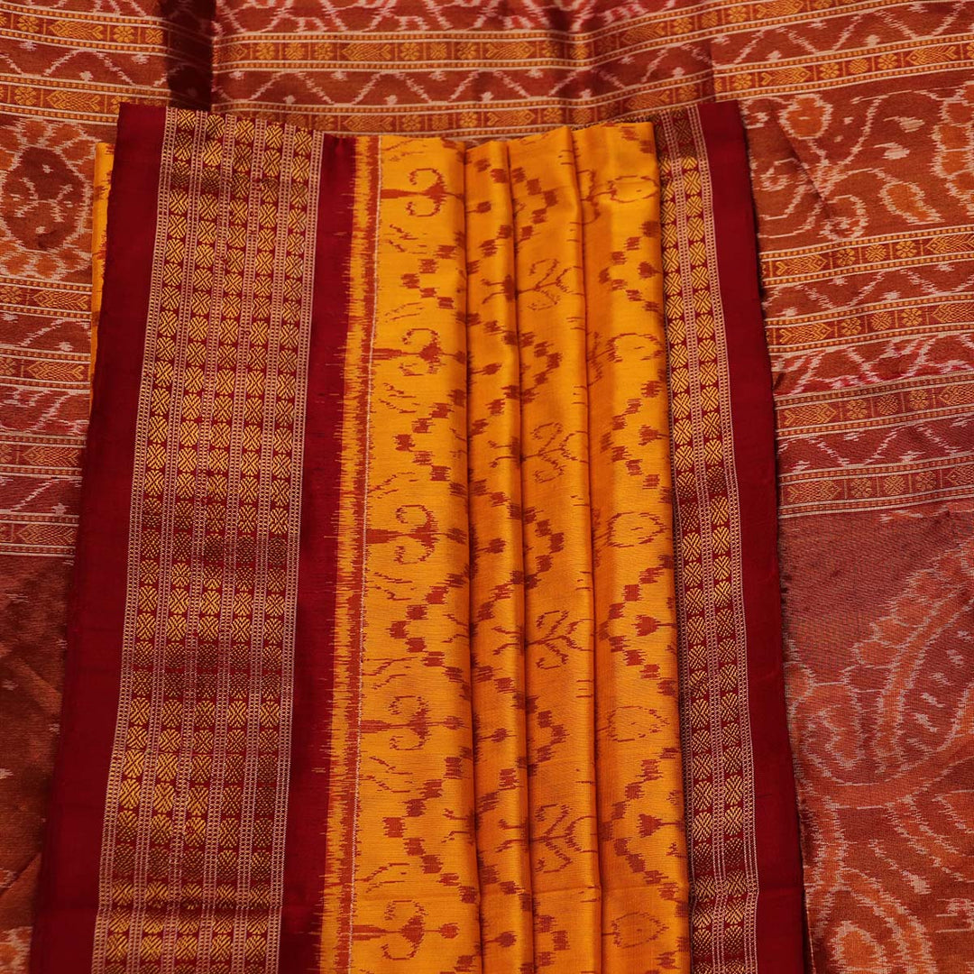 Sambalpuri Handloom Silk Saree - Luxurious Pata