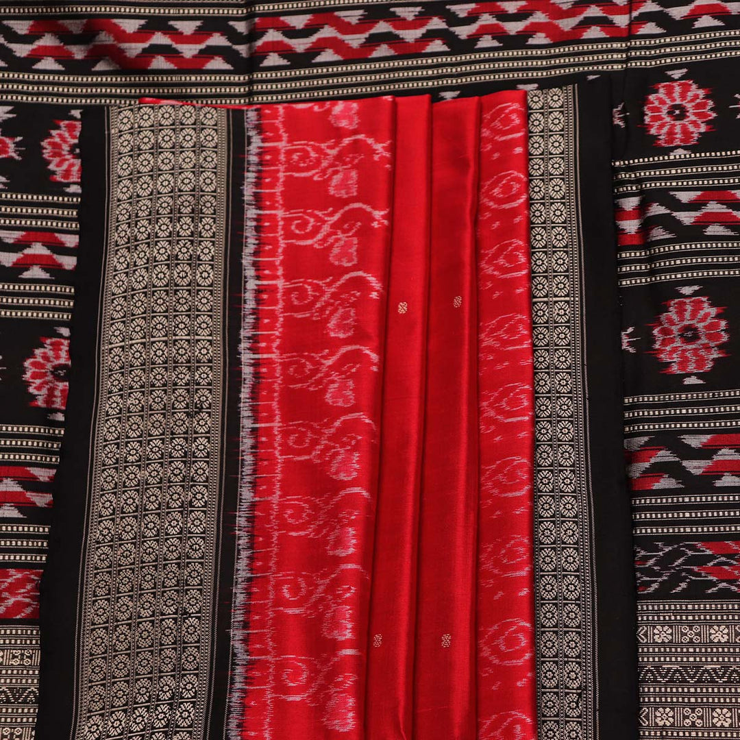 Sambalpuri Handloom Silk Saree - Luxurious Pata