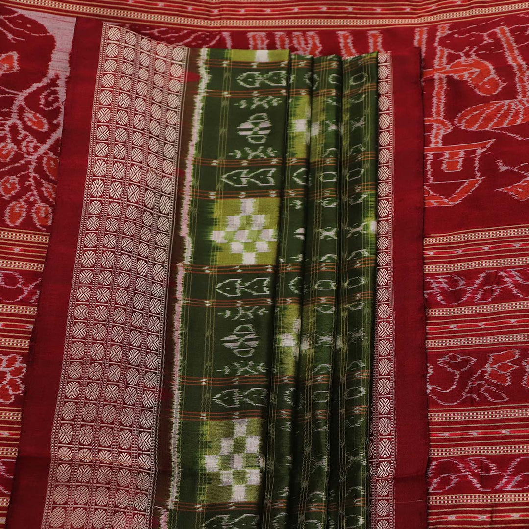 Sambalpuri Handloom Silk Saree - Elegant Pasapalli