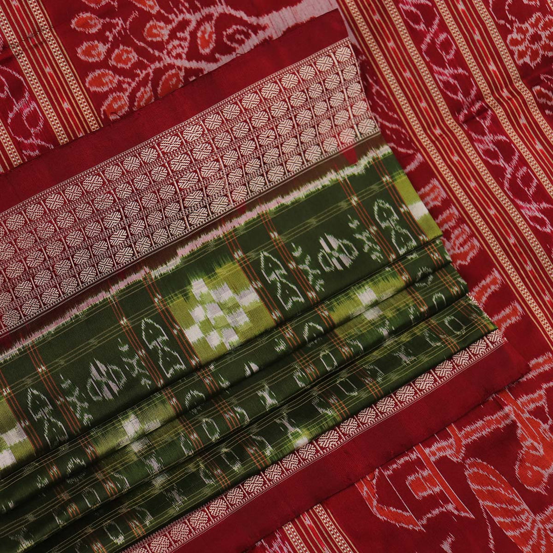 Sambalpuri Handloom Silk Saree - Elegant Pasapalli
