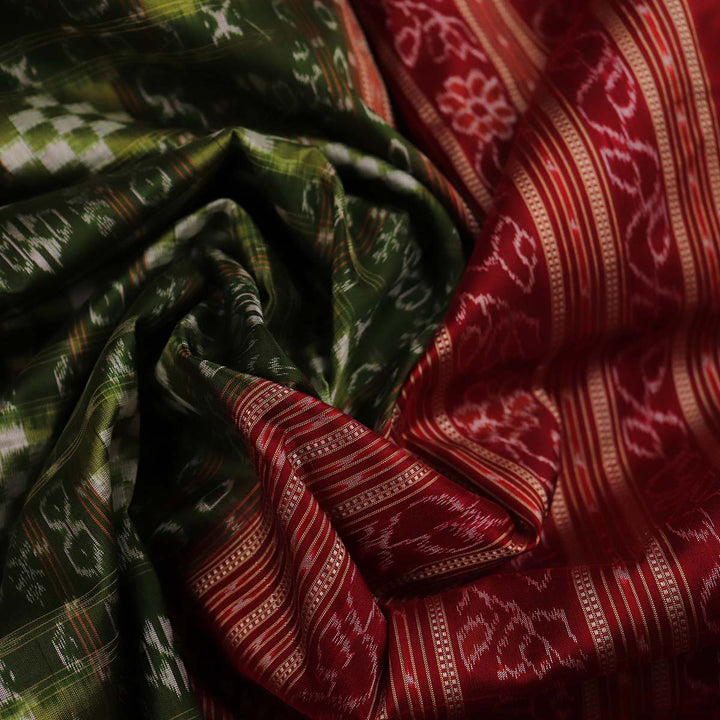 Sambalpuri Handloom Silk Saree - Elegant Pasapalli