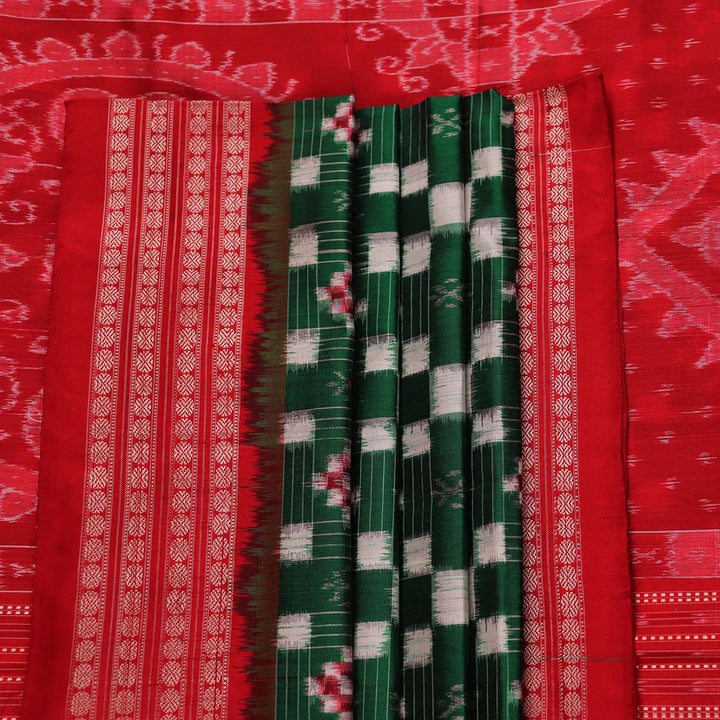 Sambalpuri Handloom Silk Saree - Elegant Pasapalli