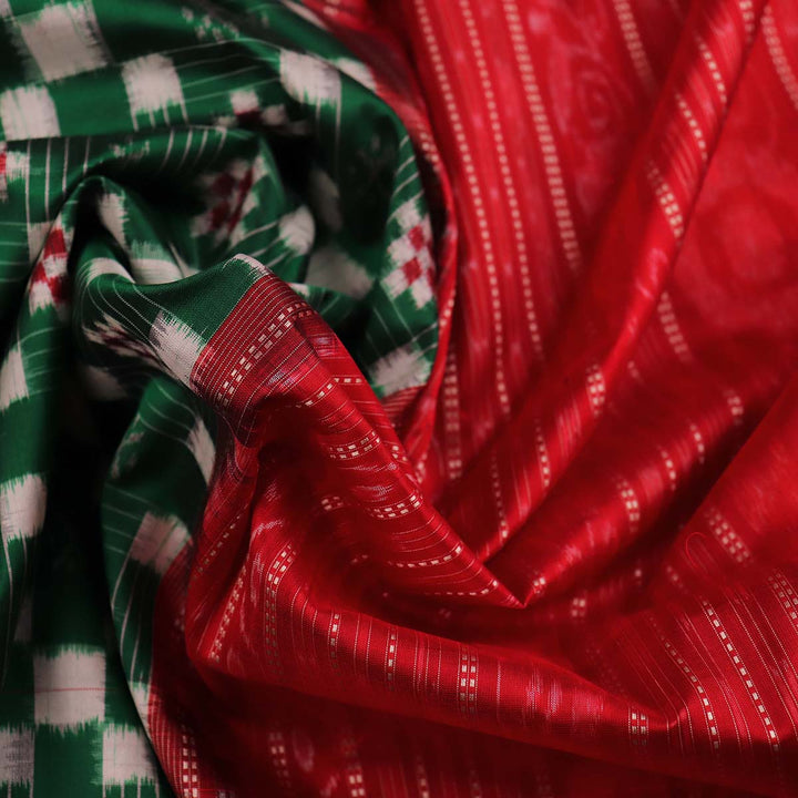 Sambalpuri Handloom Silk Saree - Elegant Pasapalli