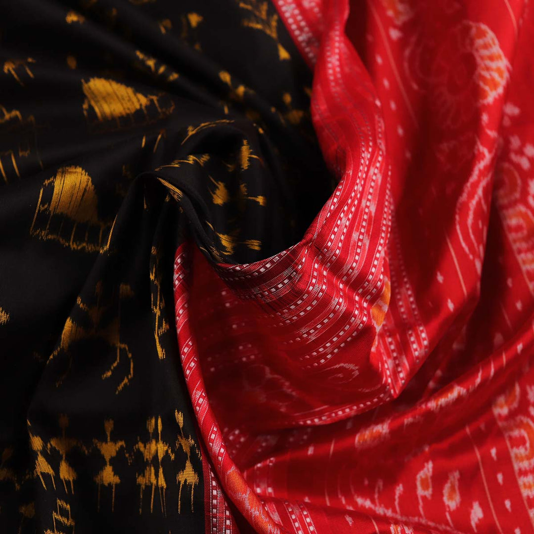 Sambalpuri Handloom Silk Saree - Luxurious Pata