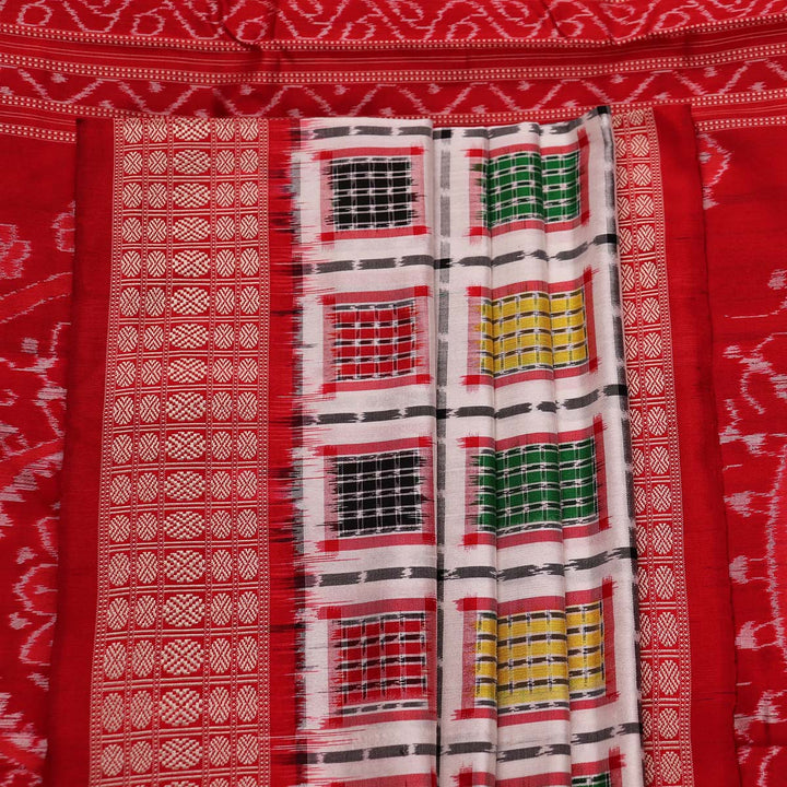 Sambalpuri Handloom Silk Saree - Luxurious Pata
