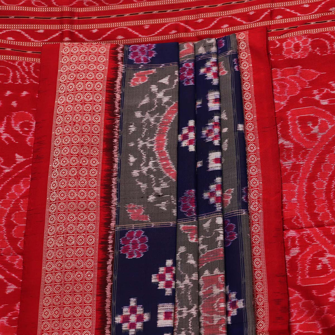 Sambalpuri Handloom Silk Saree - Elegant Pasapalli