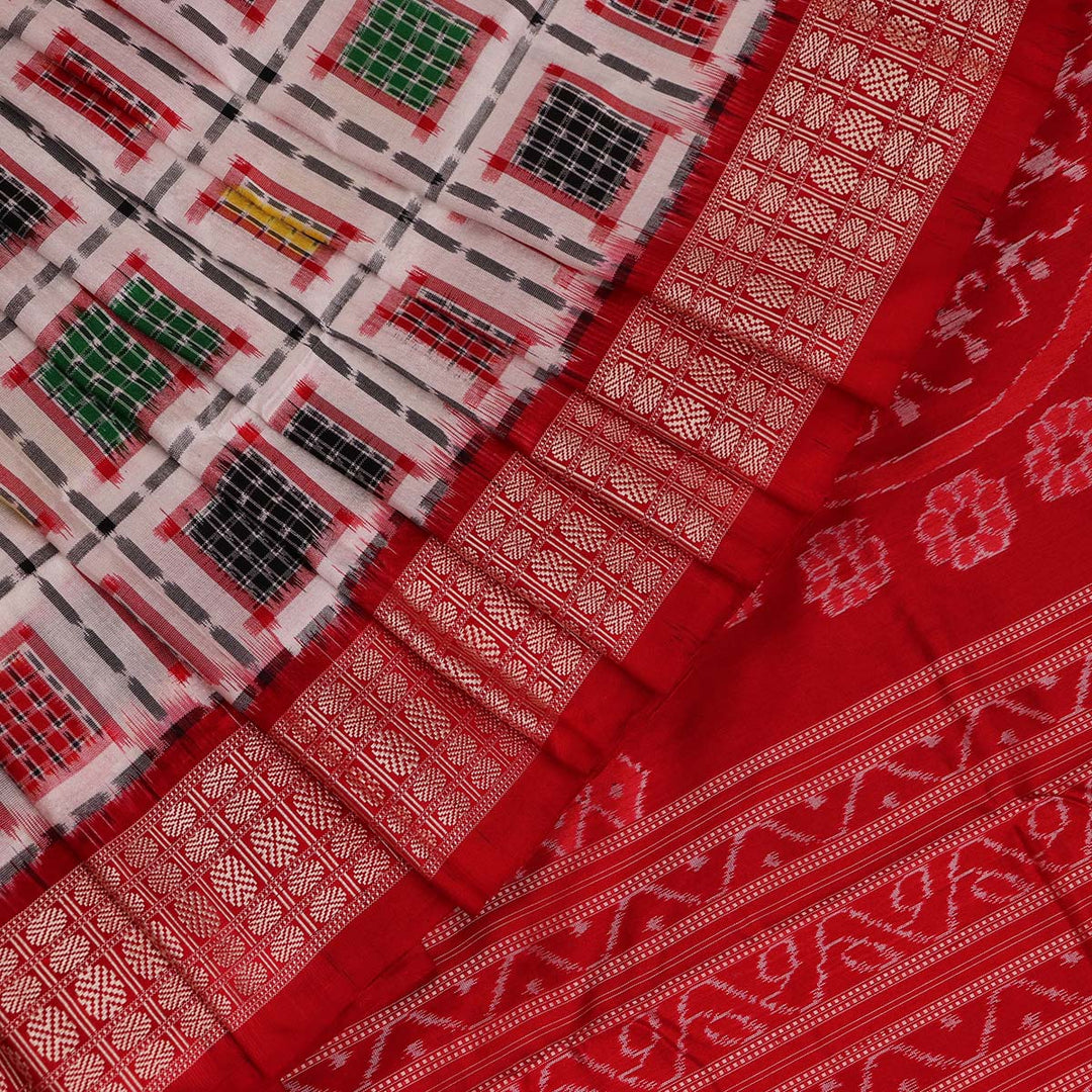 Sambalpuri Handloom Silk Saree - Luxurious Pata