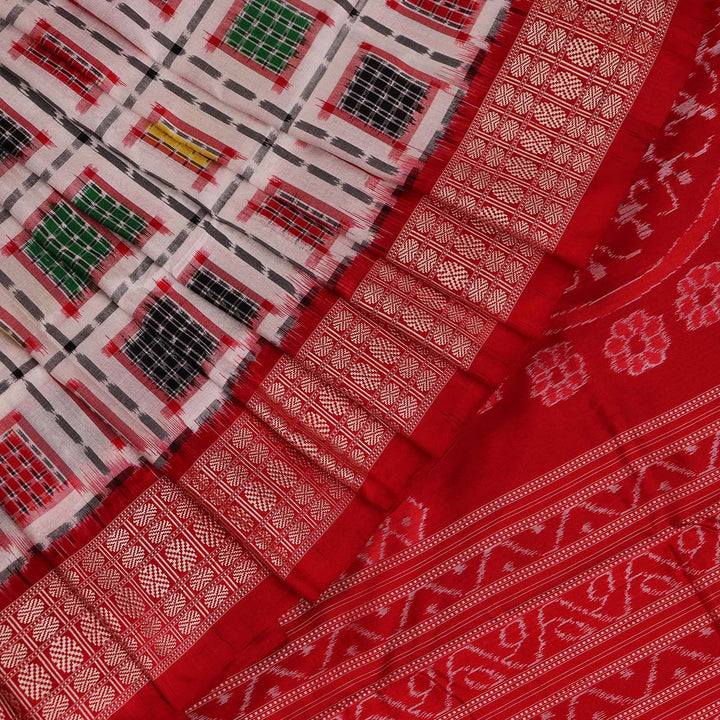 Handloom Sambalpuri Ikkat Silk Saree