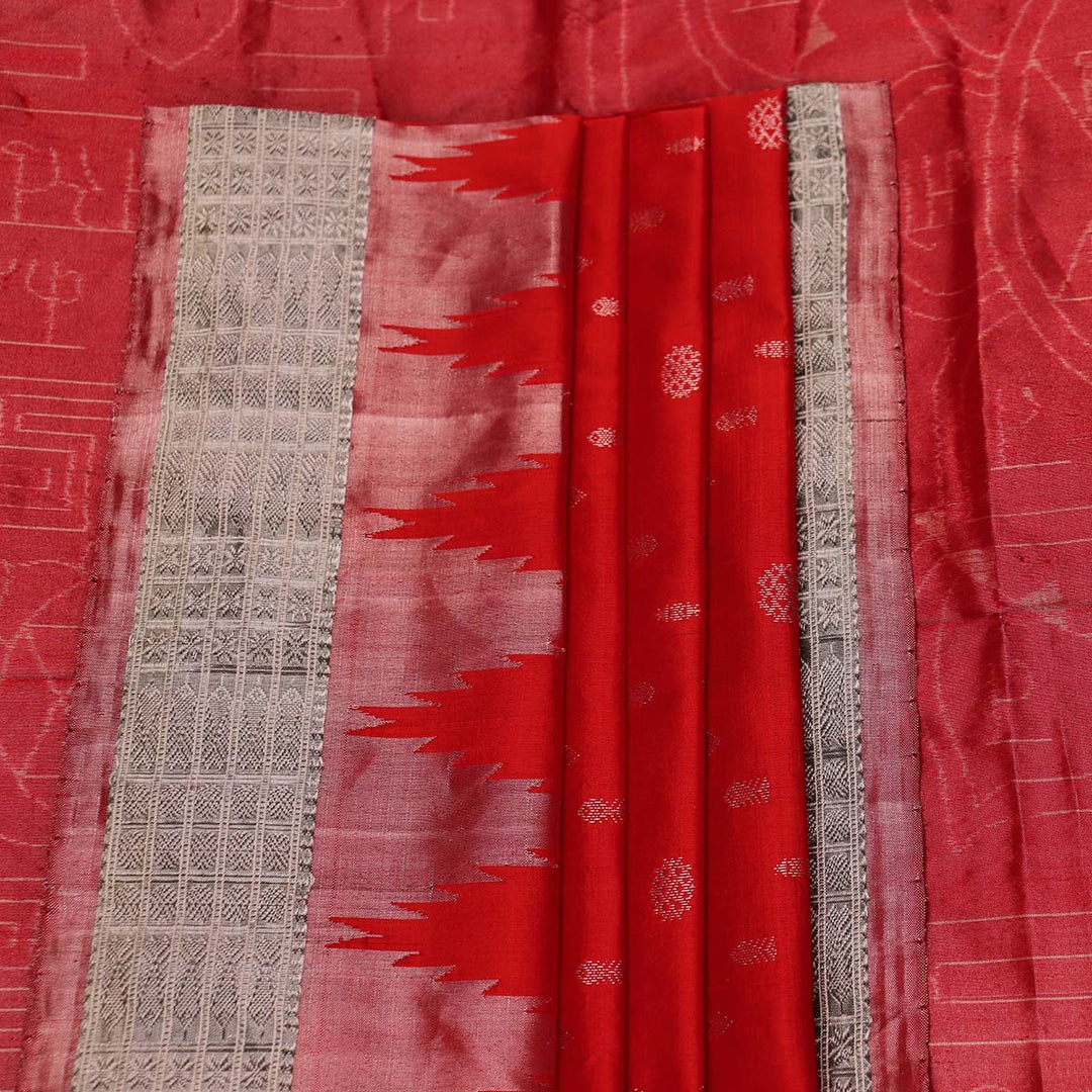Handloom Sambalpuri Tissue Silk Saree