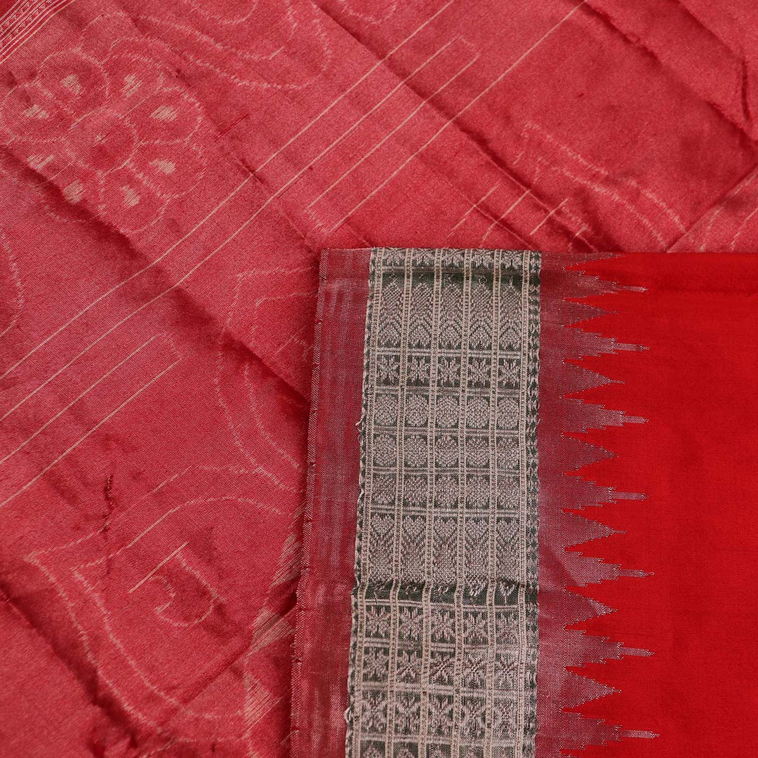 Handloom Sambalpuri Tissue Silk Saree