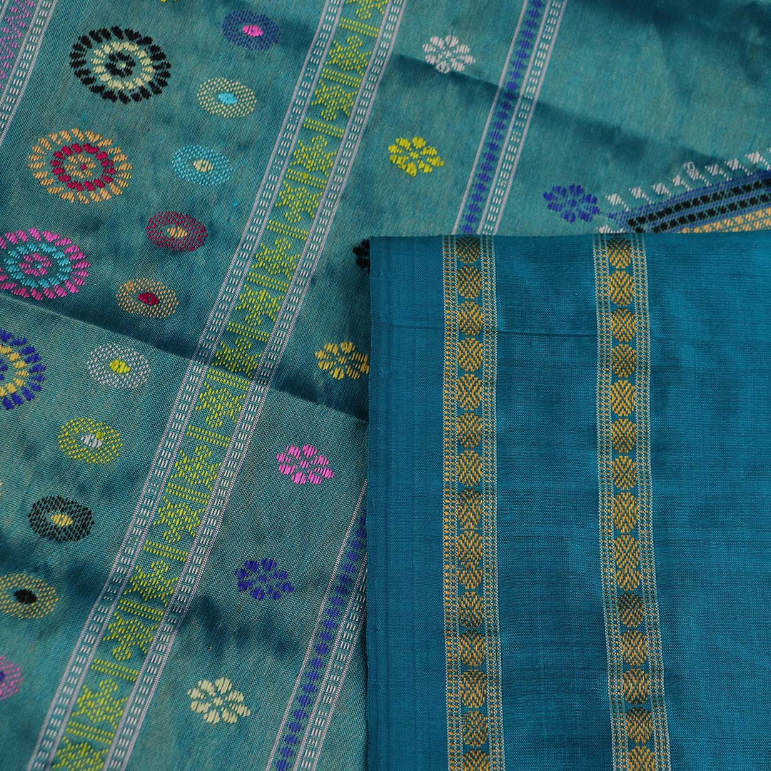 Handloom Sambalpuri Tissue Silk Saree