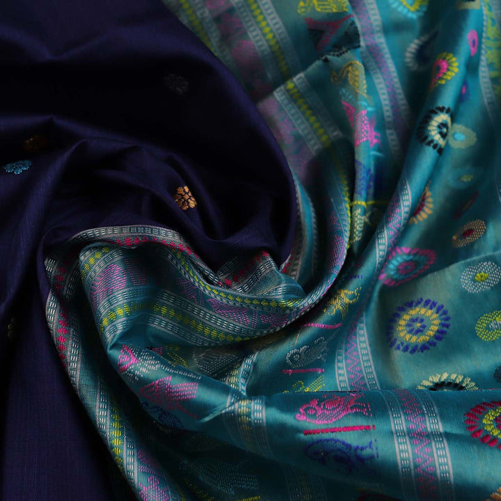 Handloom Sambalpuri Tissue Silk Saree