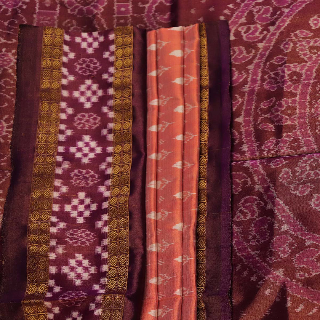 Handloom Sambalpuri Tissue Silk Saree