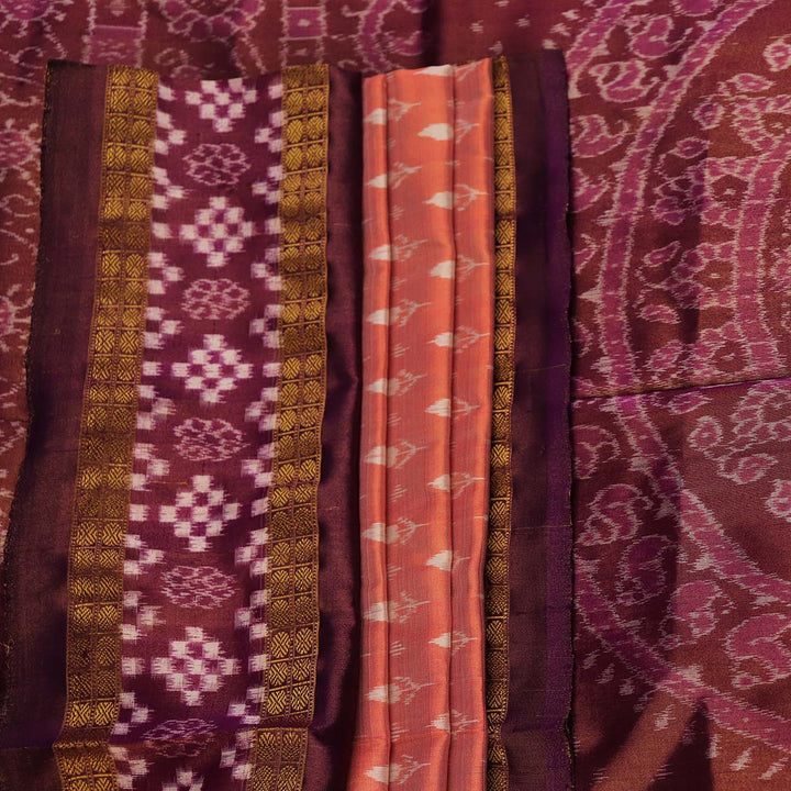 Handloom Sambalpuri Tissue Silk Saree