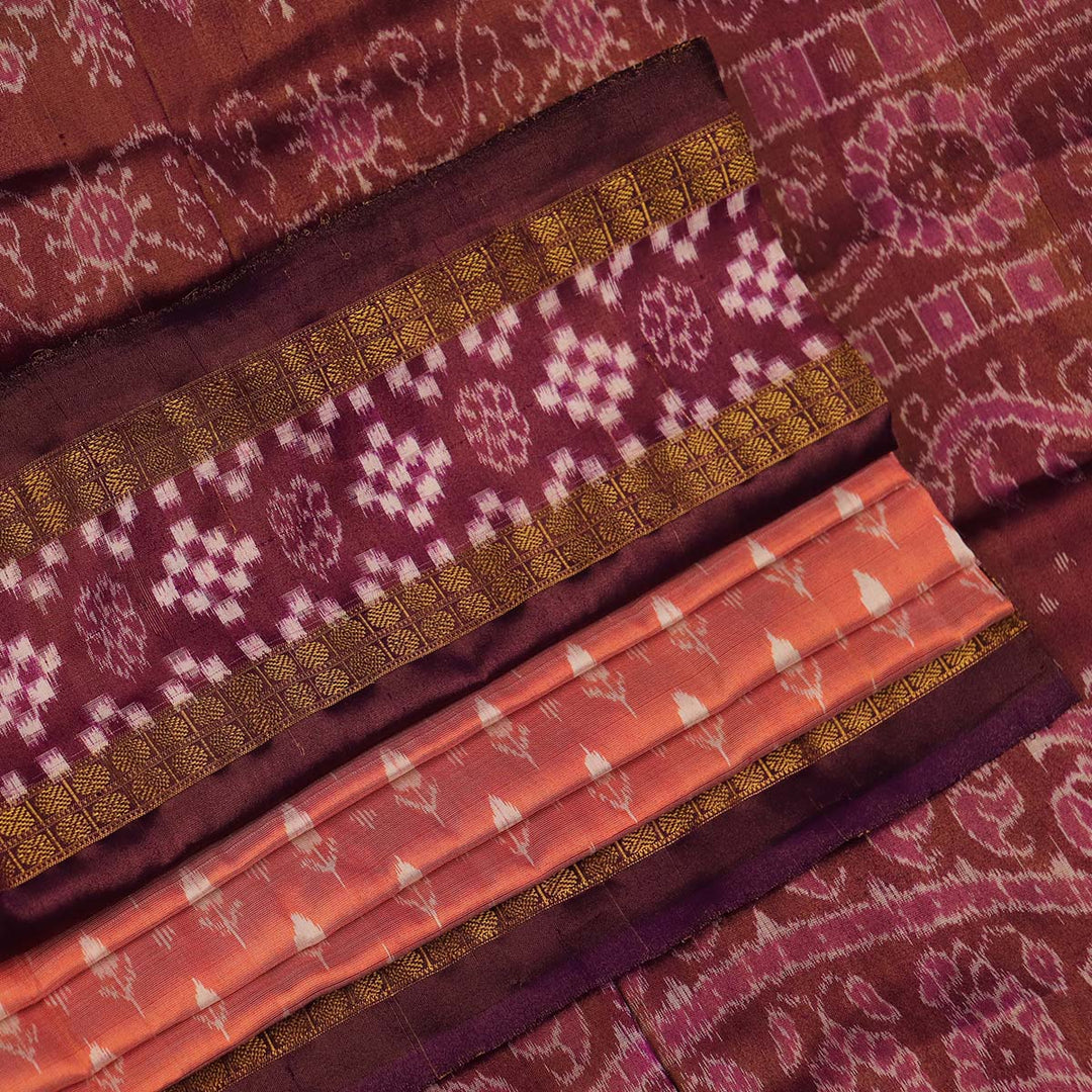 Handloom Sambalpuri Tissue Silk Saree