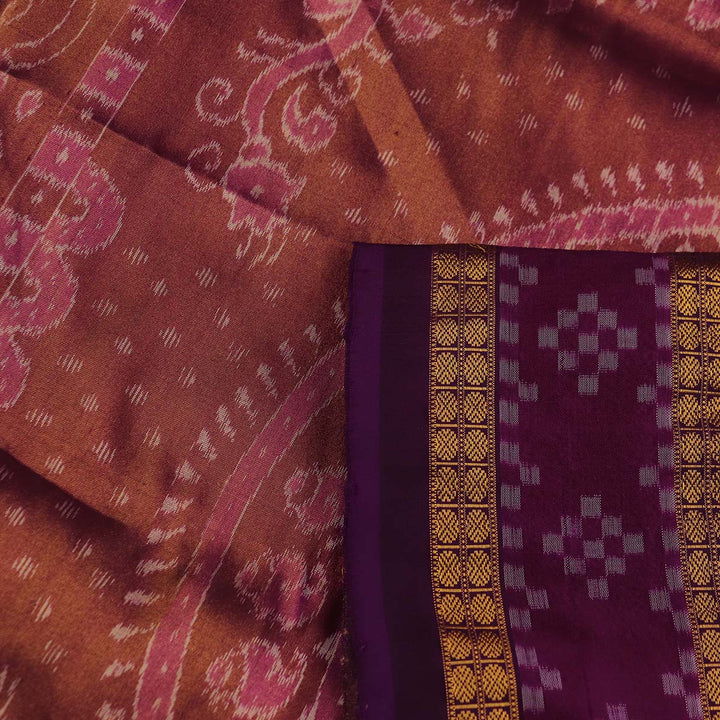 Handloom Sambalpuri Tissue Silk Saree