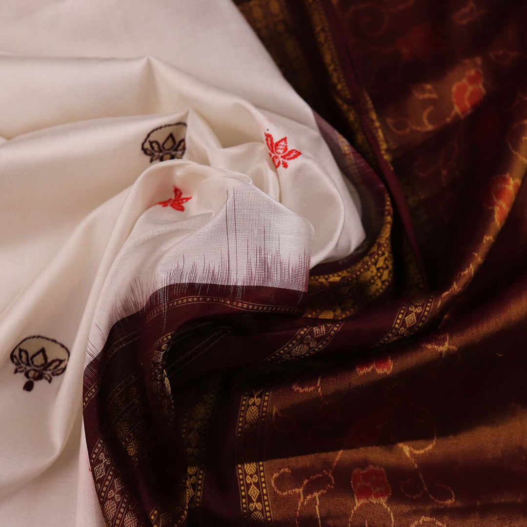 Handloom Sambalpuri Tissue Silk Saree