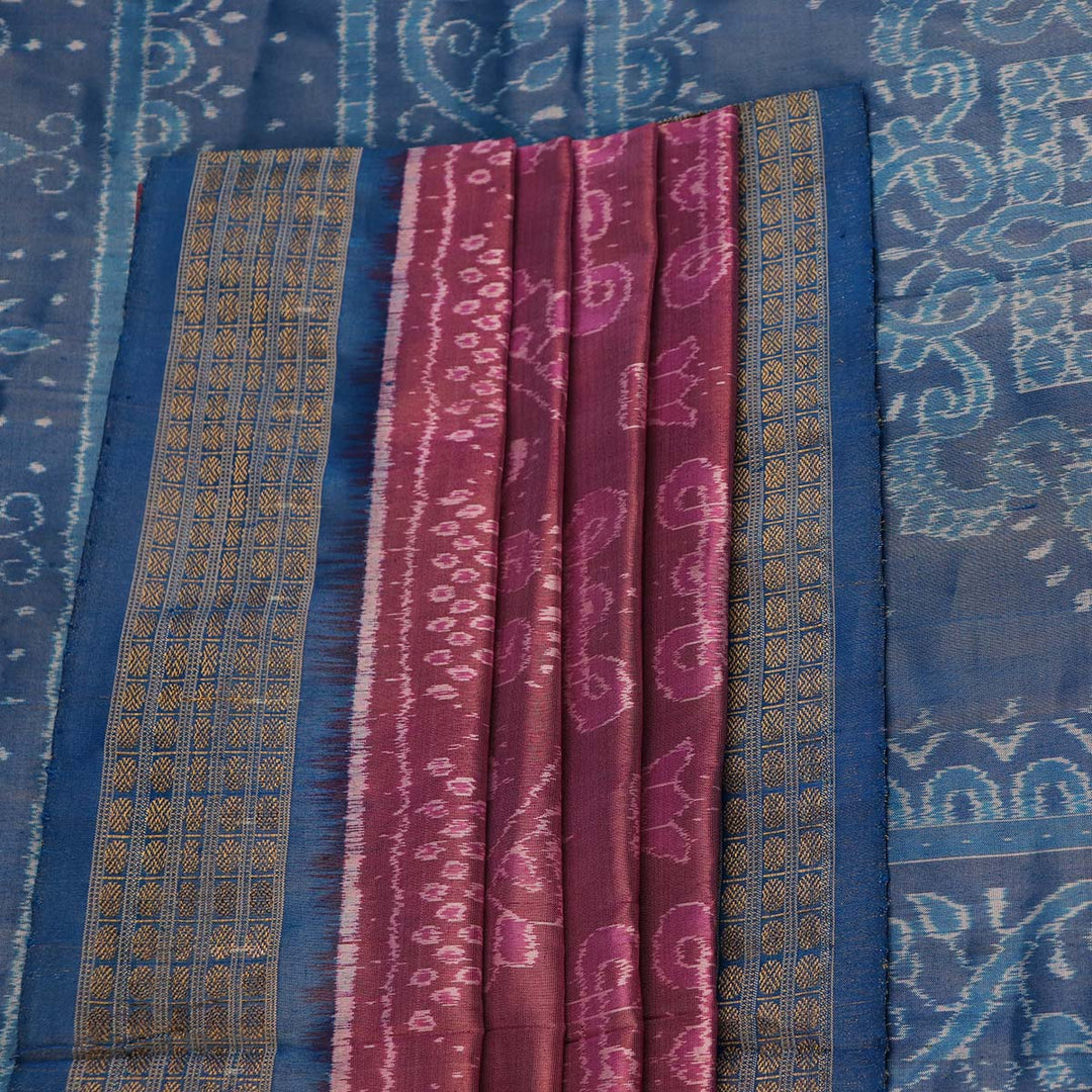 Handloom Sambalpuri Tissue Silk Saree