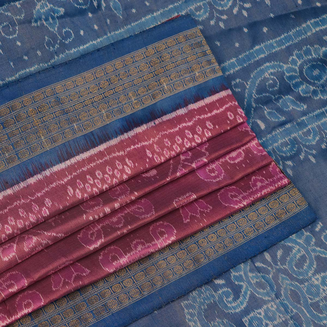 Handloom Sambalpuri Tissue Silk Saree