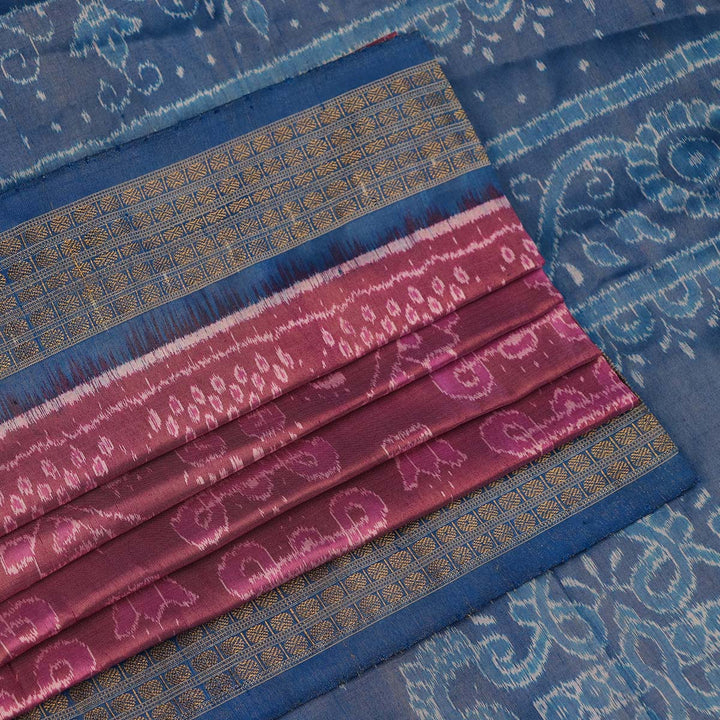 Handloom Sambalpuri Tissue Silk Saree