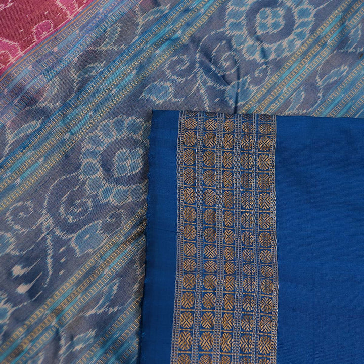 Handloom Sambalpuri Tissue Silk Saree