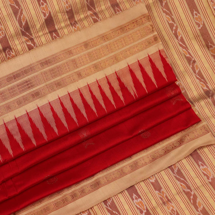 Handloom Sambalpuri Tissue Silk Saree