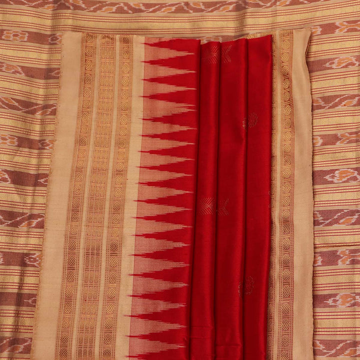 Handloom Sambalpuri Tissue Silk Saree
