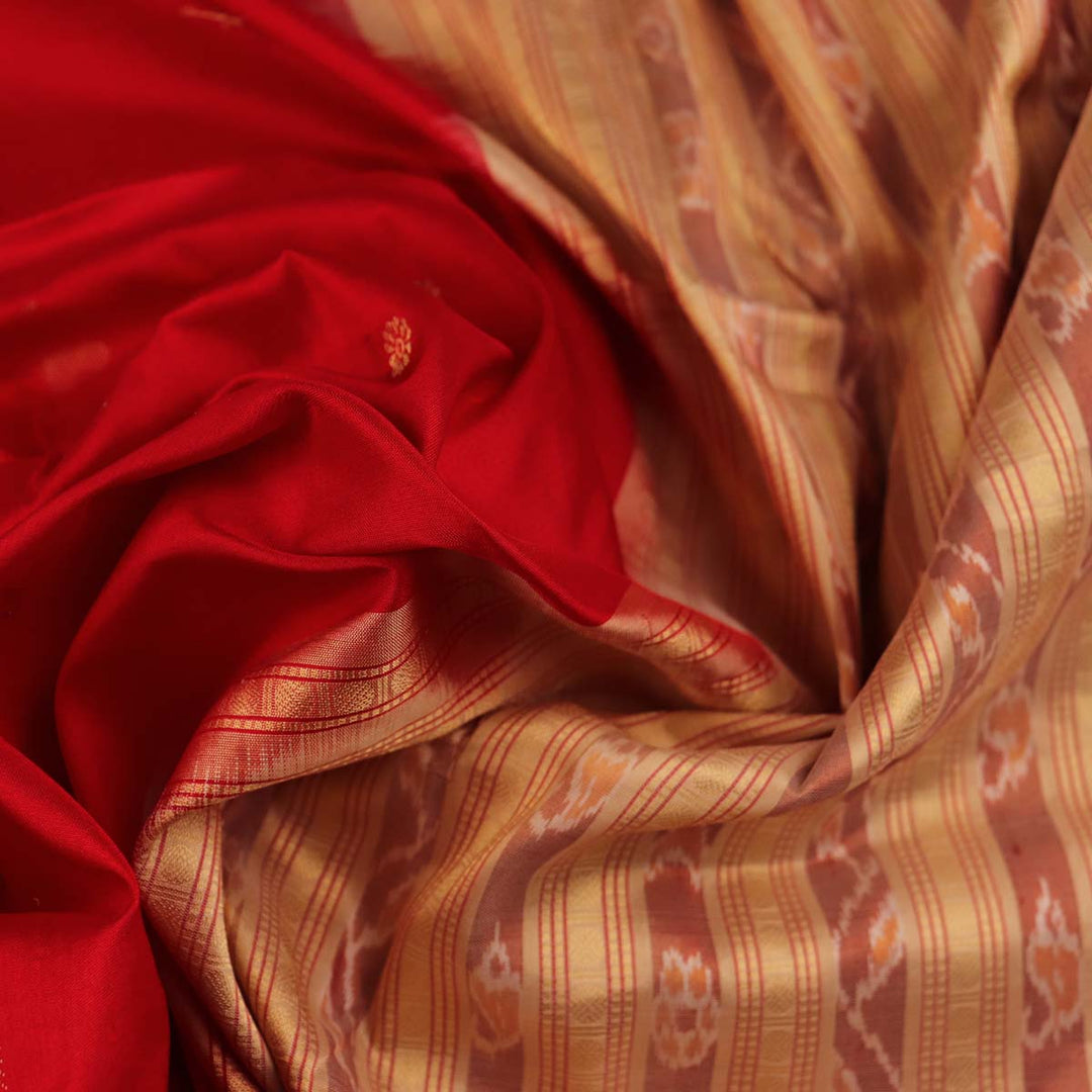 Handloom Sambalpuri Tissue Silk Saree