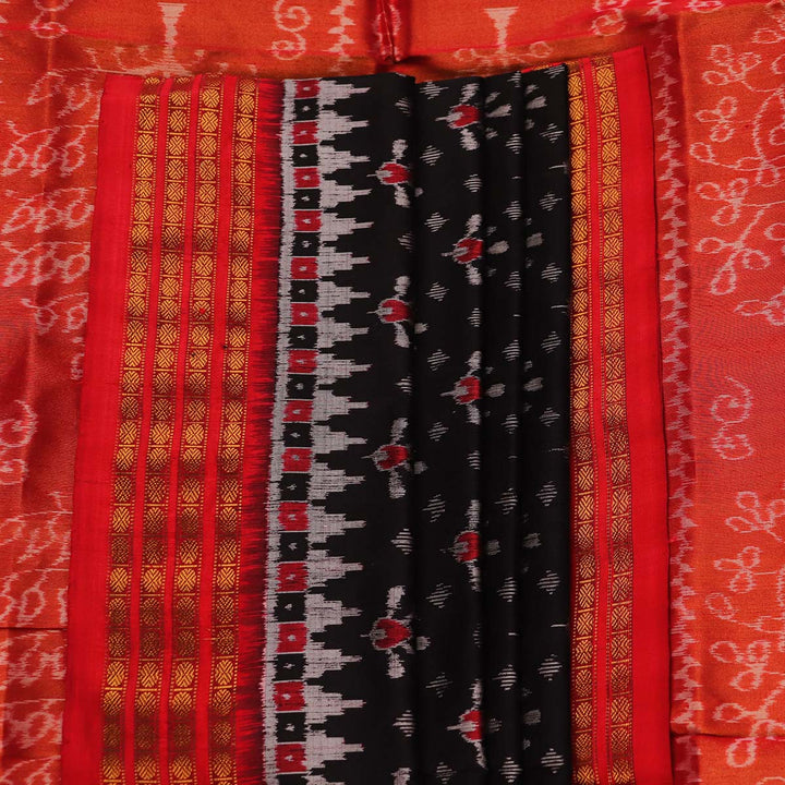 Sambalpuri Handloom Silk Saree - Luxurious Pata